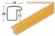 LCA.999 CORNICE 17,6X25 B5 BOMBERINO GIALLO OPACO CON VETRO