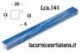 LCA.141 CORNICE 12x12 PIATTINA BLU SPAZZOLATO CON VETRO