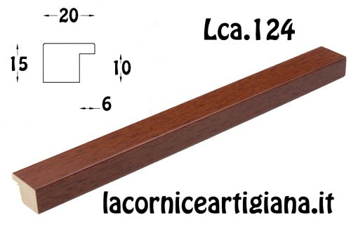LCA.124 CORNICE 14,8X21 A5 PIATTINA NOCE SEMI LUCIDO CON VETRO
