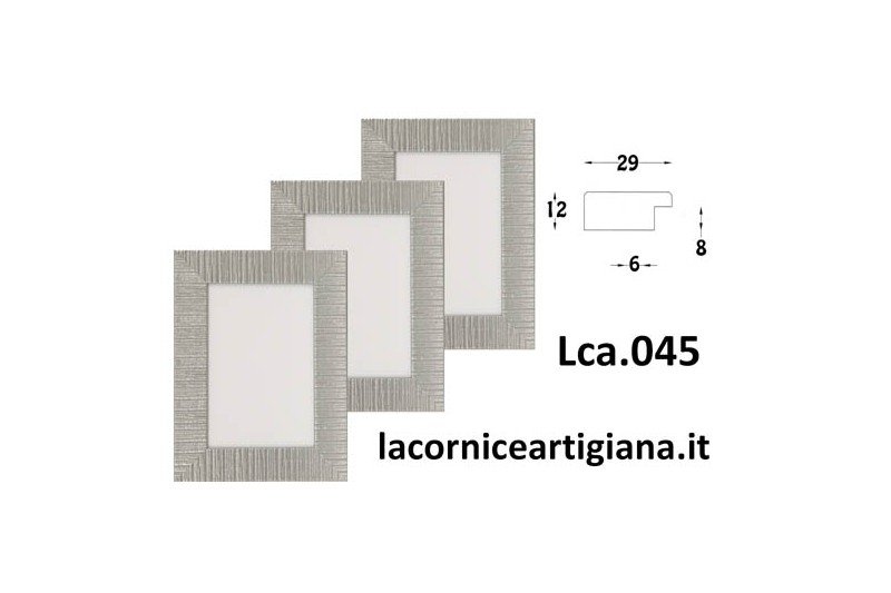 LCA.164 CORNICE 40X50 PIATTINA NOCE TARLATA CON CRILEX - La Cornice  Artigiana