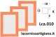 LCA.010 CORNICE 30X80 PIATTINA ARANCIO OPACO CON CRILEX