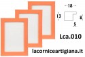 LCA.010 CORNICE 50X60 PIATTINA ARANCIO OPACO CON CRILEX