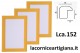 LCA.152 CORNICE 13X18 BOMBERINO GIALLO OPACO CON VETRO
