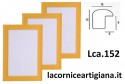 LCA.152 CORNICE 13X18 BOMBERINO GIALLO OPACO CON VETRO