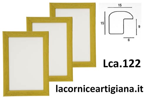 LCA.122 CORNICE 25X30 BOMBERINO VERDE OPACO CON VETRO