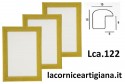 LCA.122 CORNICE 30X65 BOMBERINO VERDE OPACO CON CRILEX