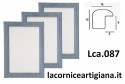 LCA.087 CORNICE 13X18 BOMBERINO BLU OPACO CON VETRO