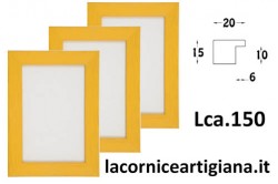 LCA.150 CORNICE SU MISURA PIATTINA GIALLO OPACO