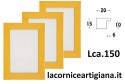 LCA.150 CORNICE 24X30 PIATTINA GIALLO OPACO CON VETRO