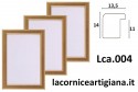 LCA.004 CORNICE 20X20 BOMBERINO ORO OPACO CON VETRO