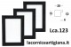LCA.123 CORNICE 24X30 PIATTINA NERO OPACO CON VETRO