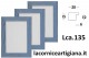LCA.135 CORNICE 25X30 PIATTINA AZZURRO OPACO CON VETRO