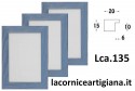 LCA.135 CORNICE 25X30 PIATTINA AZZURRO OPACO CON VETRO