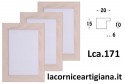 LCA.171 CORNICE 35x45 PIATTINA AVORIO OPACO CON VETRO
