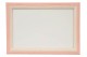 LCA.116 CORNICE 18X24 BOMBERINO ROSA E BIANCO CON VETRO