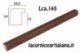 LCA.145 CORNICE 40X60 BOMBERINO NOCE OPACO CON CRILEX
