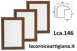 LCA.146 CORNICE 24X30 BOMBERINO NOCE OPACO CON VETRO