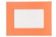 LCA.016 CORNICE 10X15 PIATTINA ARANCIO OPACO CON VETRO