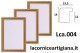 LCA.004 CORNICE 35,3X50 B3 BOMBERINO ORO OPACO CON CRILEX