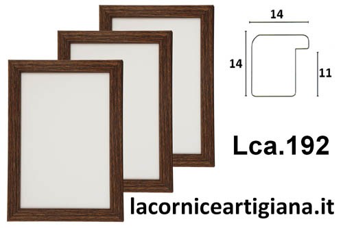 LCA.192 CORNICE 20X27 PIATTINA NOCE OPACO CON VETRO