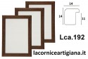 LCA.192 CORNICE 30X80 PIATTINA NOCE OPACO CON CRILEX