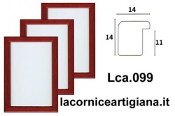 LCA.099 CORNICE 14,8X21 A5 BOMBERINO MOGANO OPACO CON VETRO