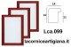 LCA.099 CORNICE 35,3X50 B3 BOMBERINO MOGANO OPACO CON CRILEX