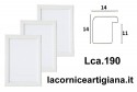 LCA.190 CORNICE 32x44 PR PIATTINA BIANCO OPACO CON VETRO