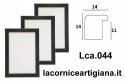 LCA.044 CORNICE 35X50 BOMBERINO NERO OPACO CON CRILEX
