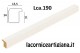LCA.190 CORNICE 30x100 PIATTINA BIANCO OPACO CON CRILEX