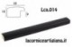 LCA.014 CORNICE 50X100 BOMBERINO NERO OPACO CON CRILEX
