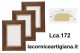 LCA.172 CORNICE 30X90 PIATTINA NOCE FILO ORO CON CRILEX