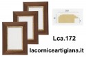 LCA.172 CORNICE 30X90 PIATTINA NOCE FILO ORO CON CRILEX