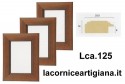 LCA.125 CORNICE 20X30 PIATTINA NOCE CON VETRO
