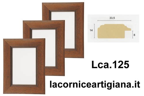 LCA.125 CORNICE 30X100 PIATTINA NOCE CON CRILEX
