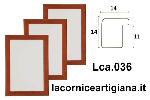 LCA.036 CORNICE 21X29,7 A4 BOMBERINO CILIEGIO OPACO CON VETRO