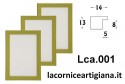 LCA.001 CORNICE 35X50 PIATTINA VERDE OPACO CON CRILEX
