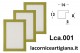 LCA.001 CORNICE 50X70 PIATTINA VERDE OPACO CON CRILEX