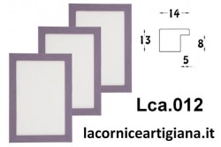 LCA.012 CORNICE 10X13 PIATTINA VIOLA OPACO CON VETRO