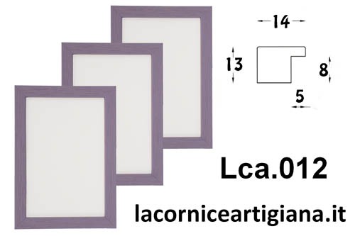 LCA.012 CORNICE 12X18 PIATTINA VIOLA OPACO CON VETRO