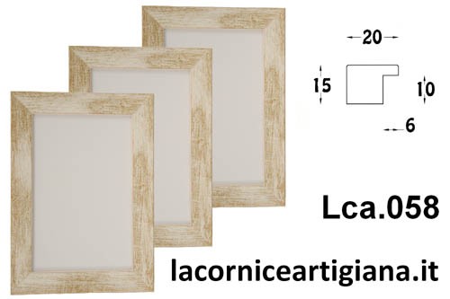 LCA.058 CORNICE 13X18 PIATTINA ORO SPAZZOLATO CON VETRO