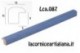 LCA.087 CORNICE 25X50 BOMBERINO BLU OPACO CON CRILEX