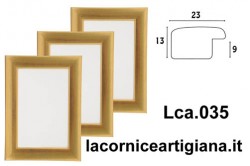 LCA.035 CORNICE 13X18 BOMBERINO ORO OPACO CON VETRO