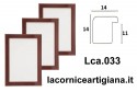LCA.033 CORNICE 15X15 BOMBERINO BORDEAUX LUCIDO CON VETRO