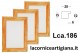 LCA.186 CORNICE 10X15 PIATTINA GIALLO SPAZZOLATO CON VETRO