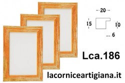 LCA.186 CORNICE 25X30 PIATTINA GIALLO SPAZZOLATO CON VETRO