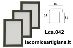 LCA.042 CORNICE 21X29,7 A4 BOMBERINO VERDE OPACO CON VETRO