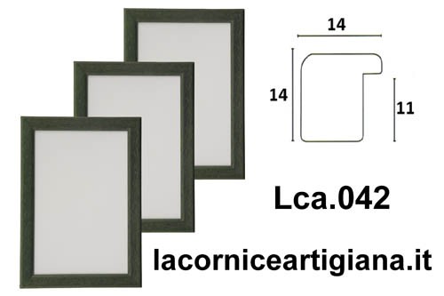 LCA.042 PORTAFOTO 13X18 BOMBERINO VERDE OPACO DA TAVOLO