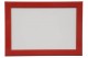 LCA.060 CORNICE 10X13 BOMBERINO ROSSO LUCIDO CON VETRO