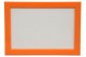 LCA.063 CORNICE 21X29,7 A4 BOMBERINO ARANCIO LUCIDO CON VETRO